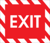 Exit Sign Clip Art